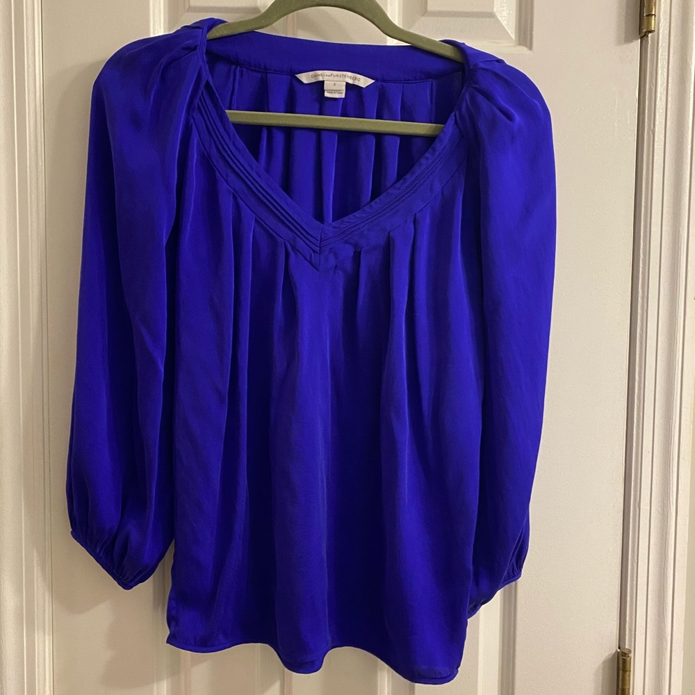 Diane von Furstenberg Silk Blouse Size 2